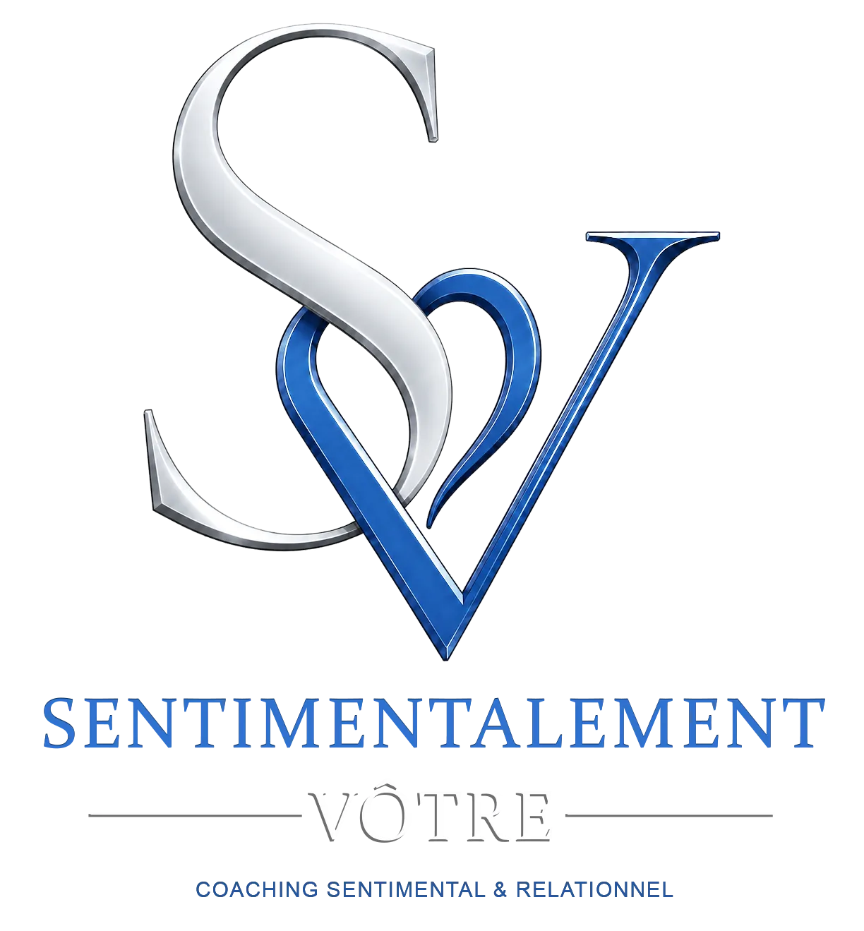 logo vertical sentimental votre fond fonce